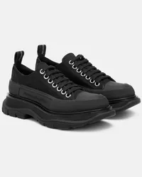 Alexander McQueen Sneakers Tread Slick aus Canvas Schwarz