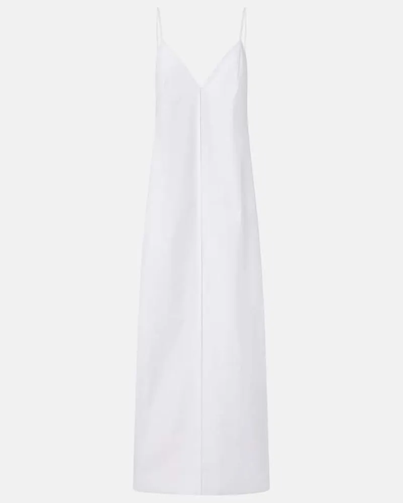 KHAITE Slipdress Tulula aus Seidenpopeline Weiß