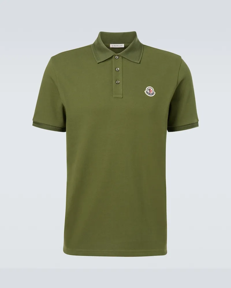 Moncler Polohemd aus Baumwolle Grün