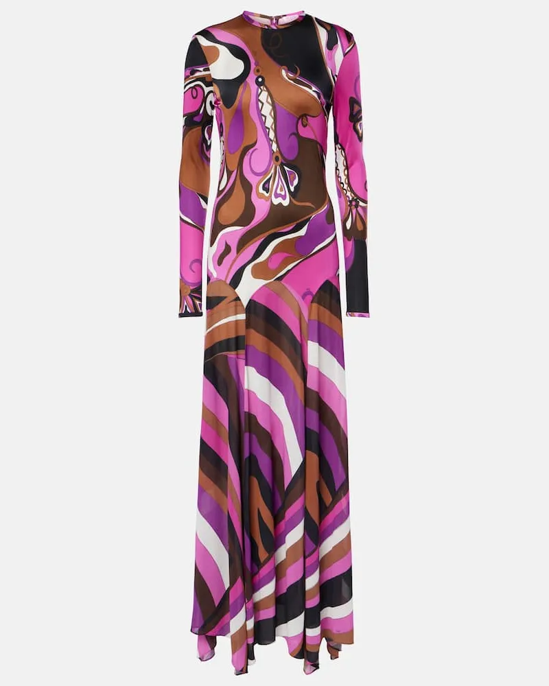Emilio Pucci Robe Orchidee and Iride Pink