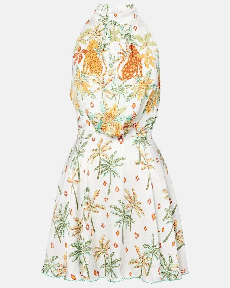 Poupette St Barth Bedrucktes Minikleid Cassandra Multicolor