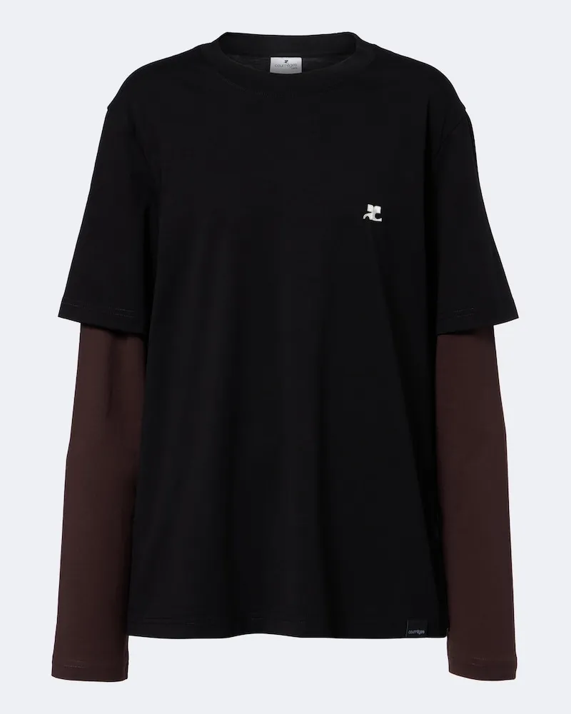 Courrèges Courrèges T-Shirt AC aus Baumwolle Schwarz