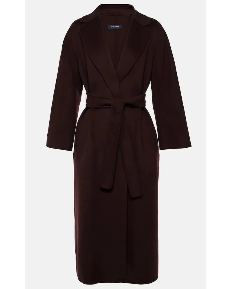 Max Mara Mantel aus Schurwolle Burgund