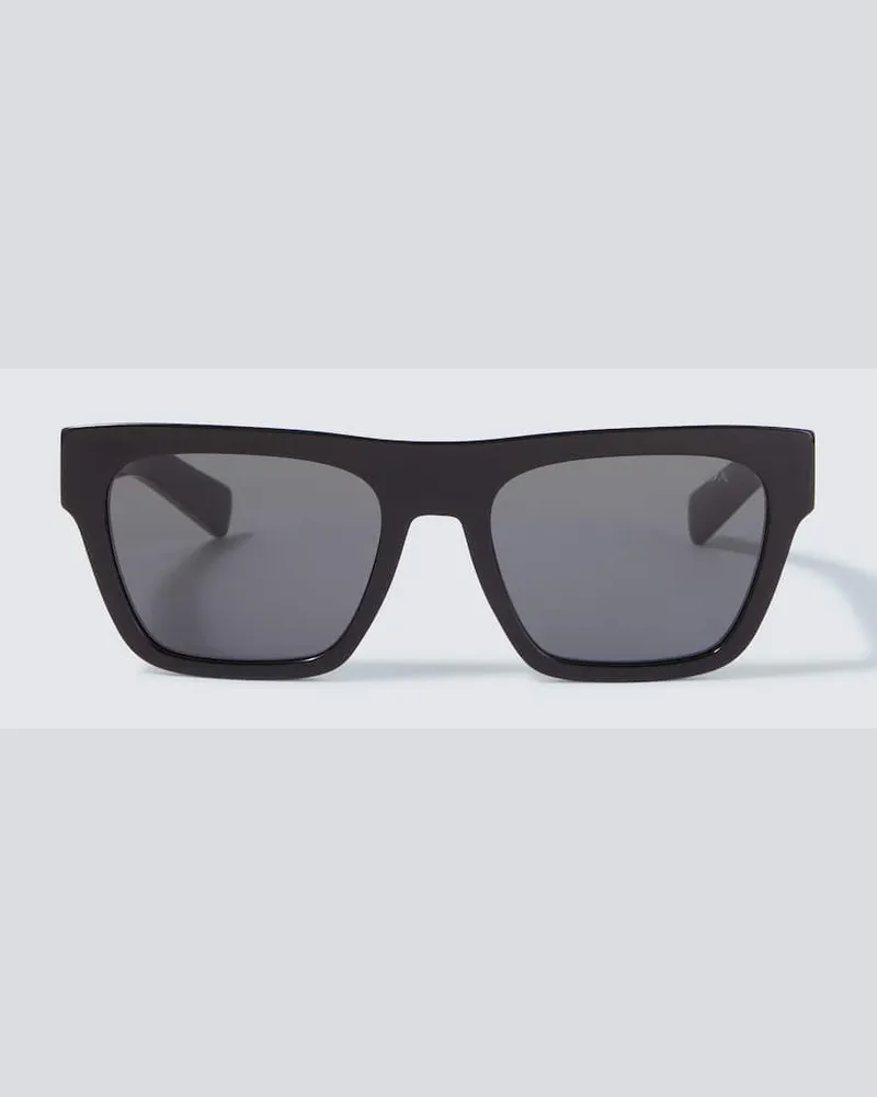 Prada Eckige Sonnenbrille Schwarz