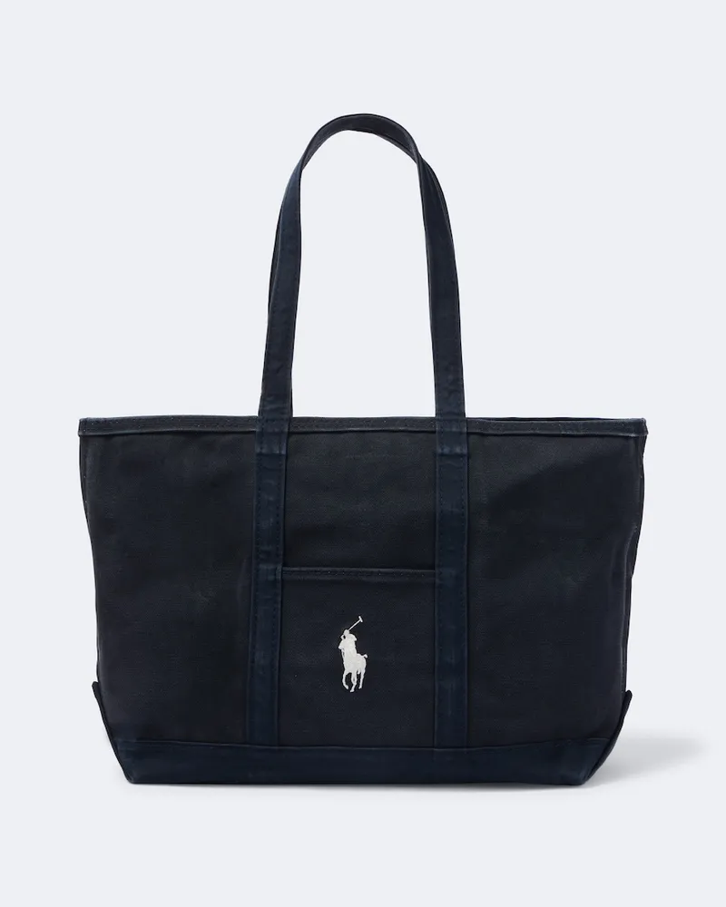 Ralph Lauren Shopper aus Canvas Blau