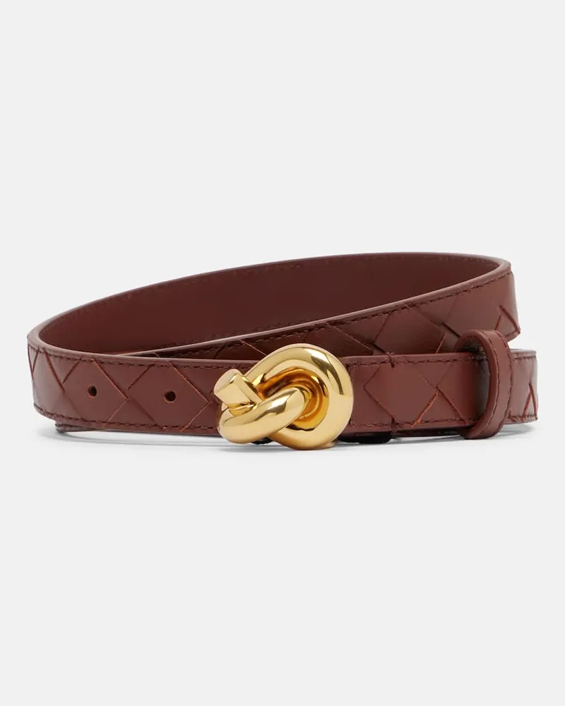 Bottega Veneta Gürtel Knot aus Leder Braun