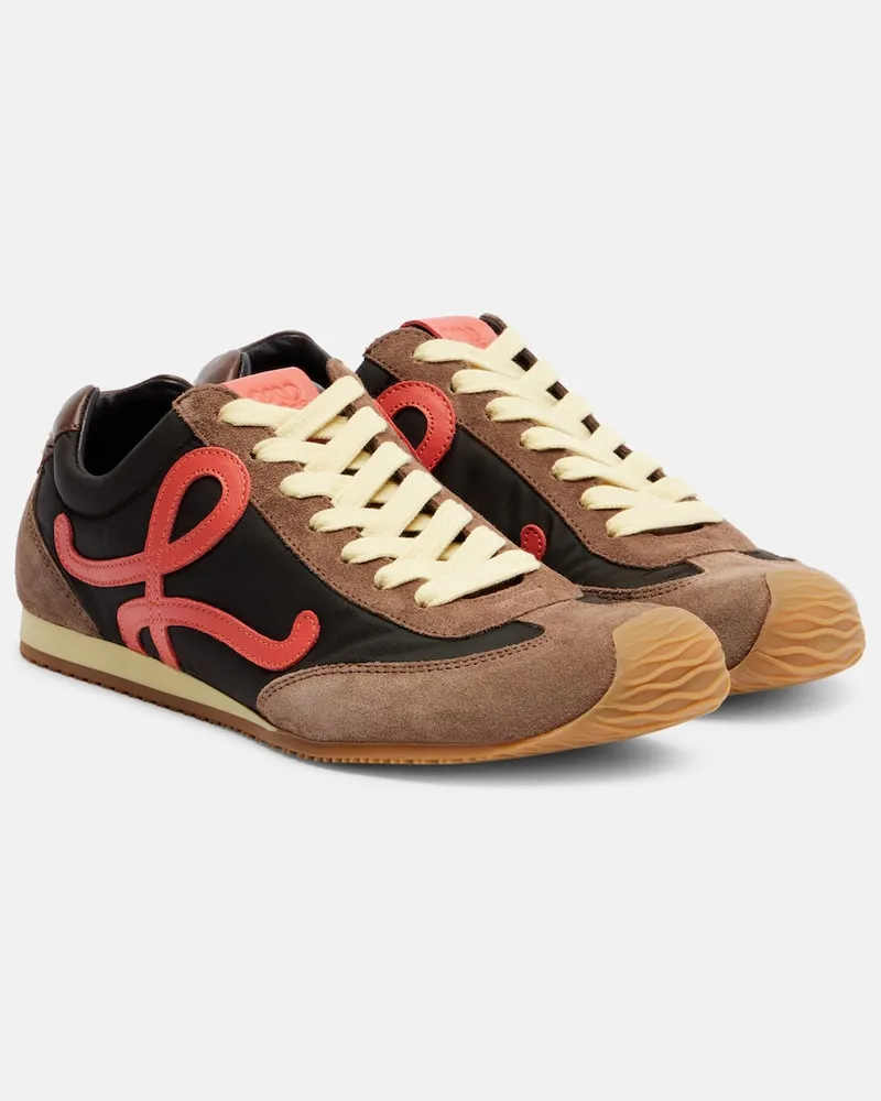 Loewe Sneakers Ballet Runner 2.0 mit Veloursleder Braun