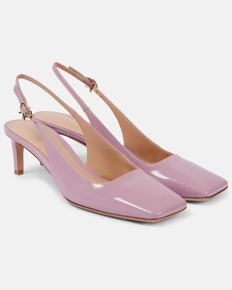 Gianvito Rossi Slingback-Pumps 55 aus Leder Rosa