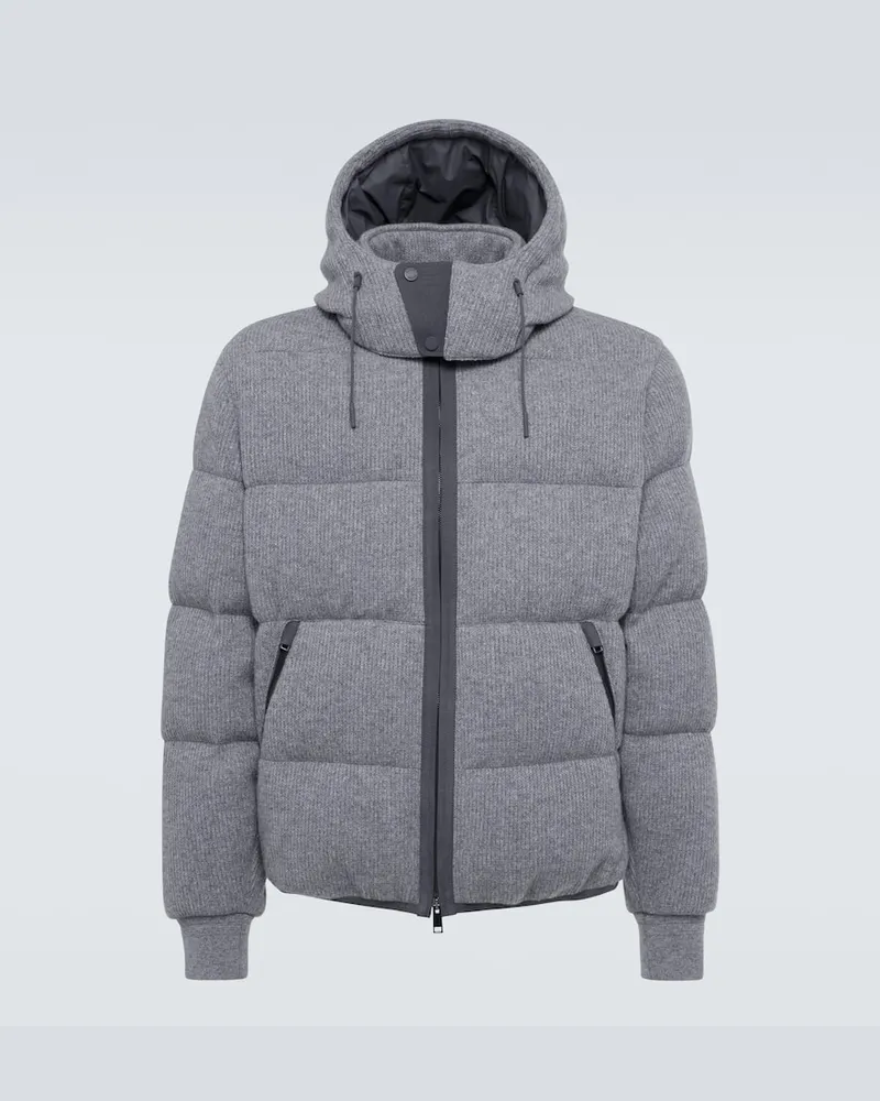 Ermenegildo Zegna Daunenjacke aus Kaschmir Grau