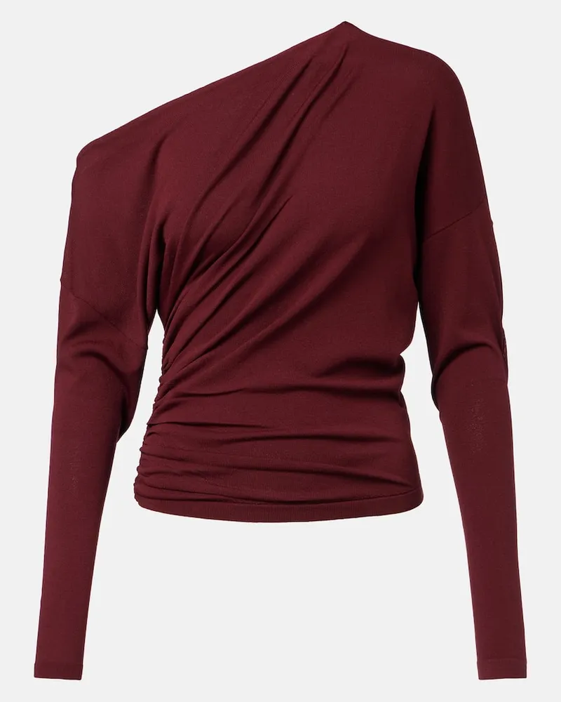 Altuzarra Off-Shoulder-Top Lilibet Burgunderrot