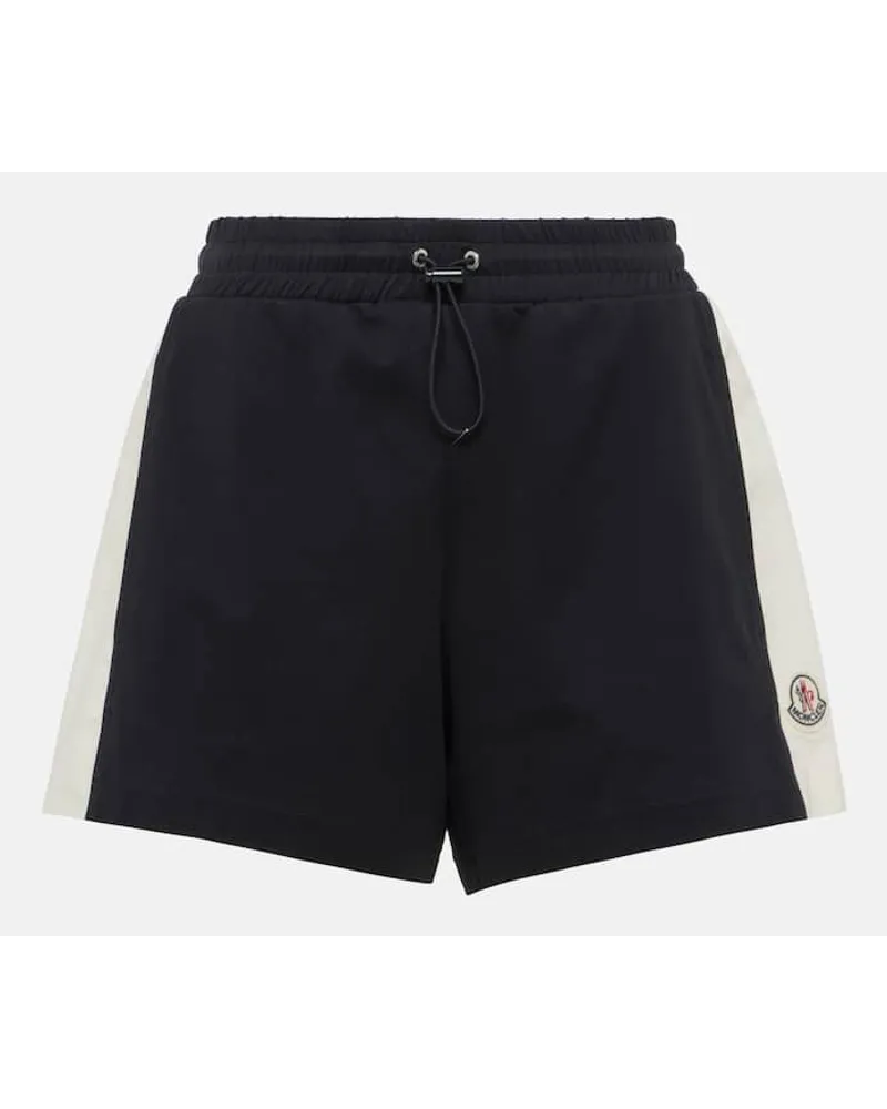 Moncler Shorts aus Baumwolle Schwarz