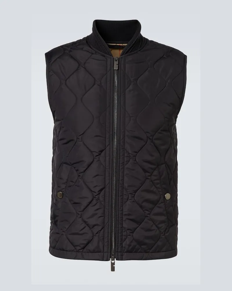Burberry Wattierte Weste Schwarz