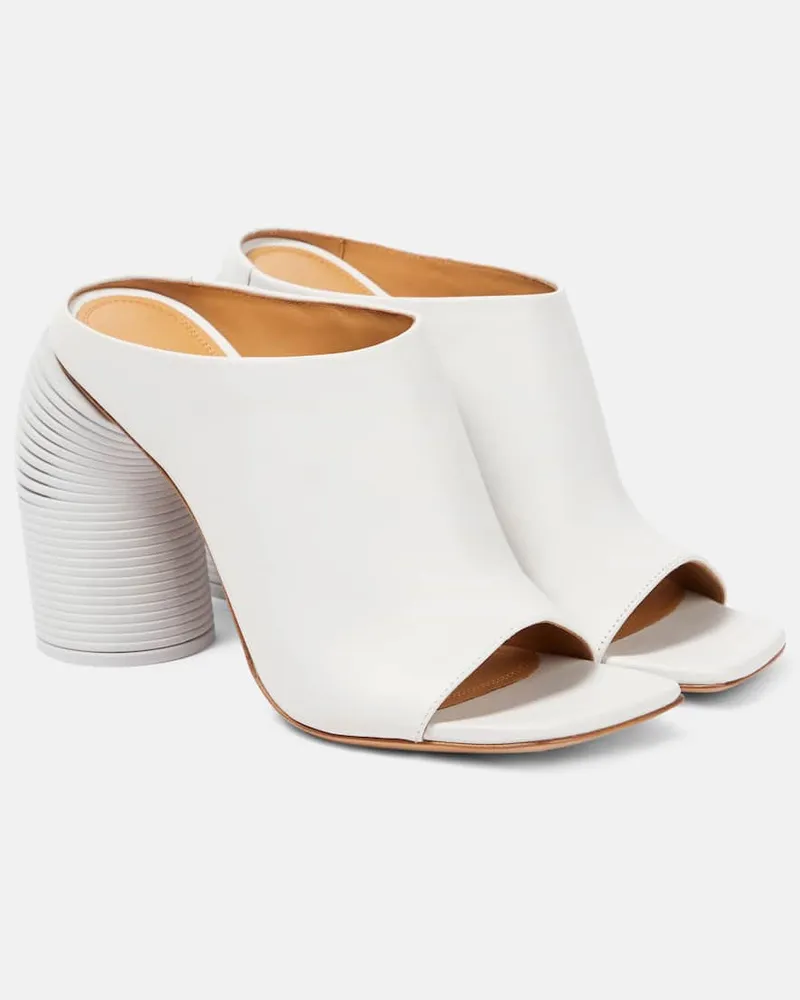OFF-WHITE Pantoletten Spring aus Leder Weiß