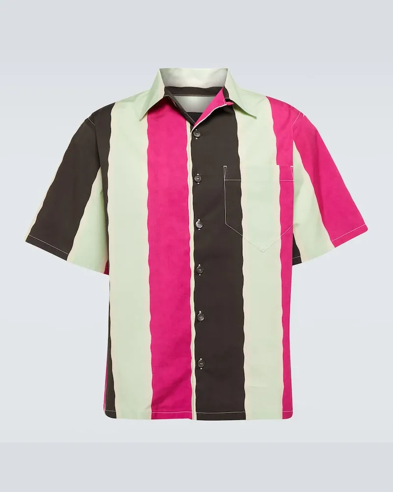 Prada Hemd aus einem Baumwollgemisch Multicolor