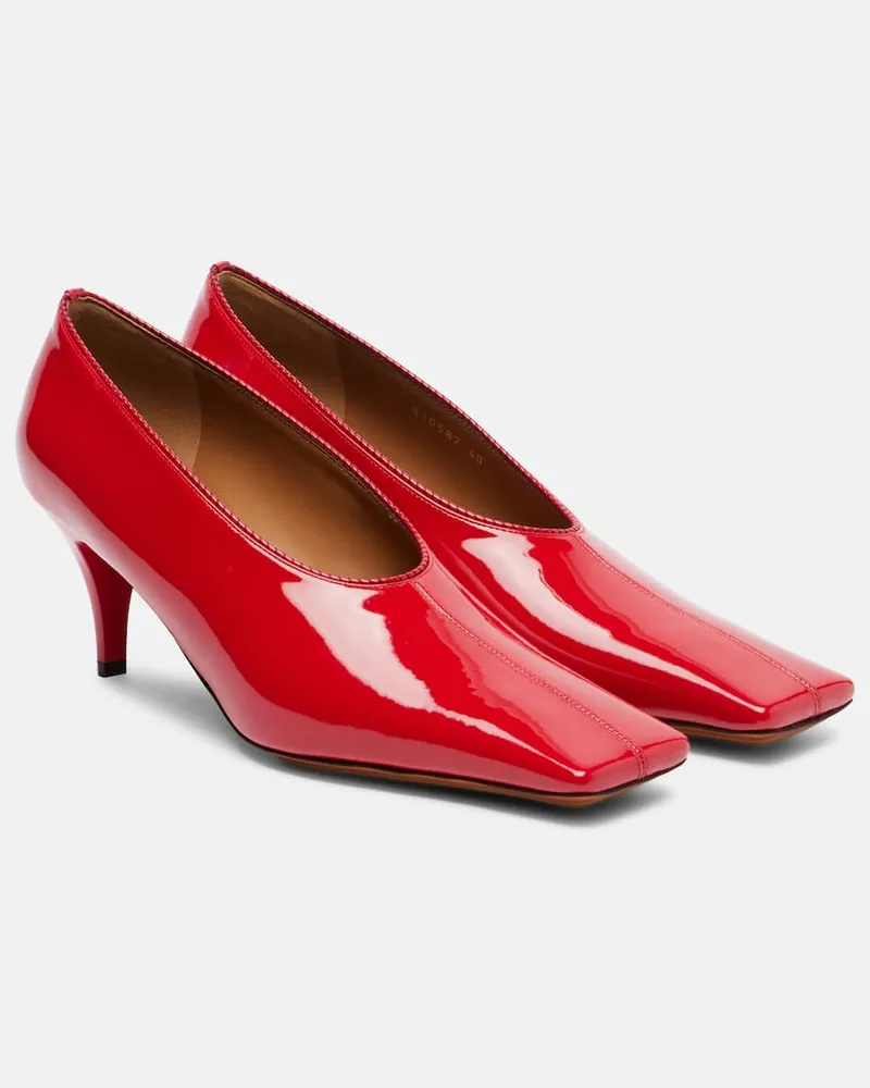 Stella McCartney Pumps aus Lacklederimitat Rot