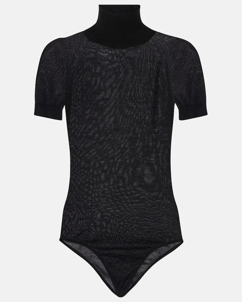 Alaïa Alaïa Body aus Wolle Schwarz