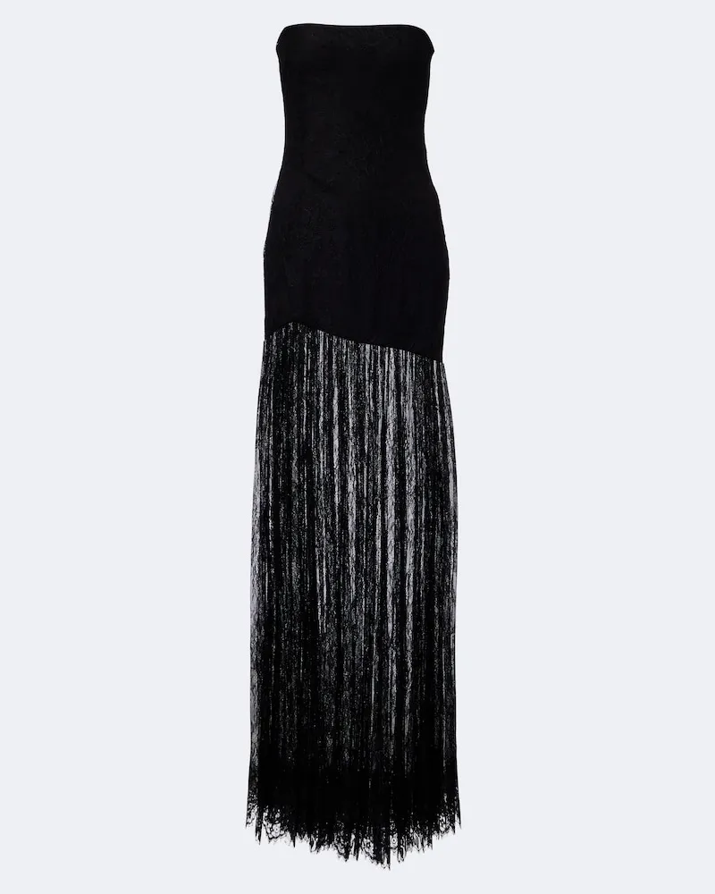 Retrofête Retrofête Robe Jeanette mit Spitze Schwarz
