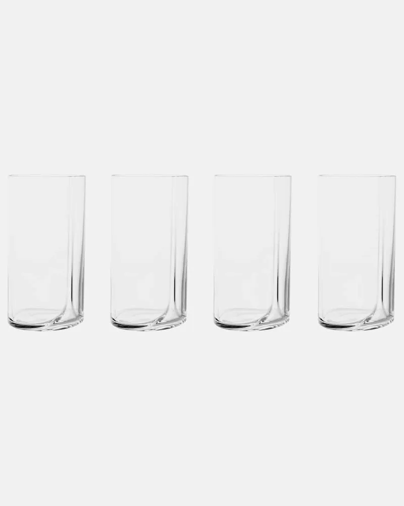 Zaha Hadid Design Set Hew aus vier Longdrinkgläsern Transparent