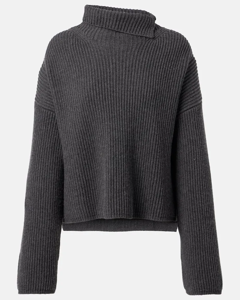 Joseph Pullover aus Wolle, Kaschmir und Seide Grau