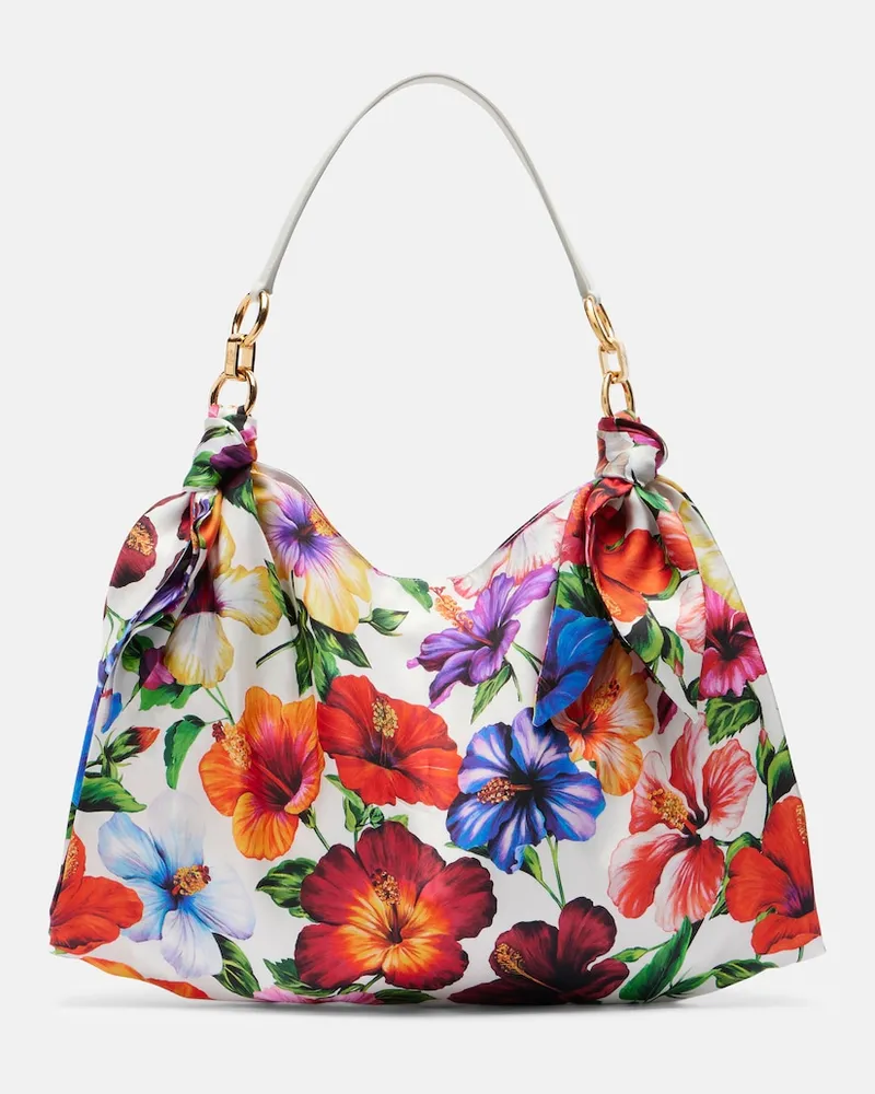 Dolce & Gabbana Tote Bag Medium aus Satin Gelb