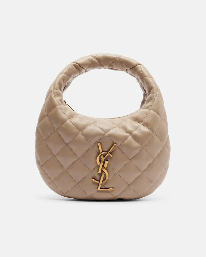 Saint Laurent Tote Bag Icarino aus Leder Beige