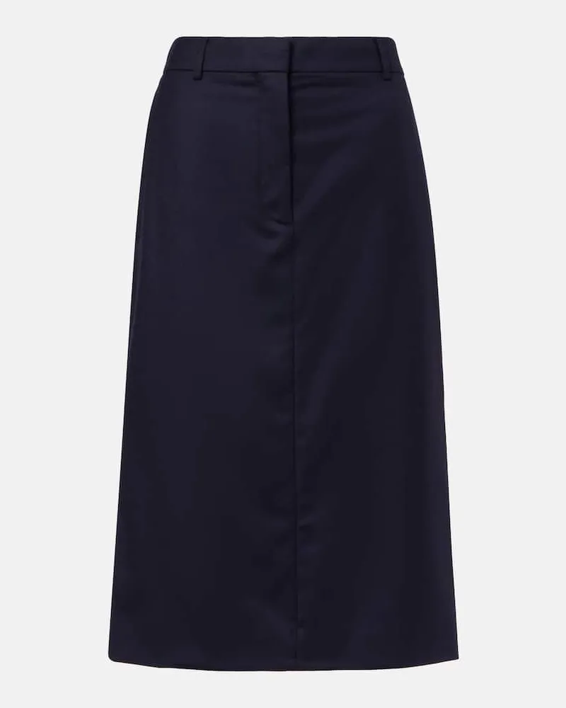 Stella McCartney Bleistiftrock aus Wolle Blau