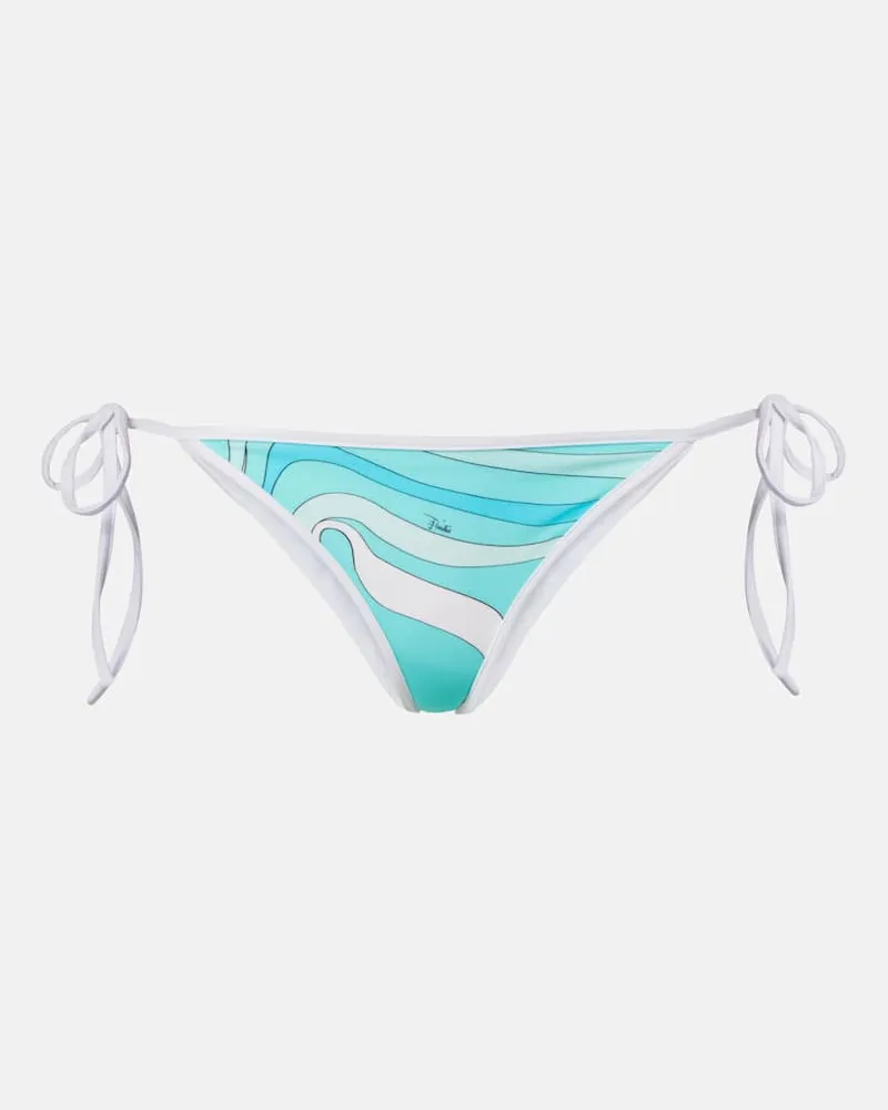 Emilio Pucci Bikini-Höschen Marmo Blau