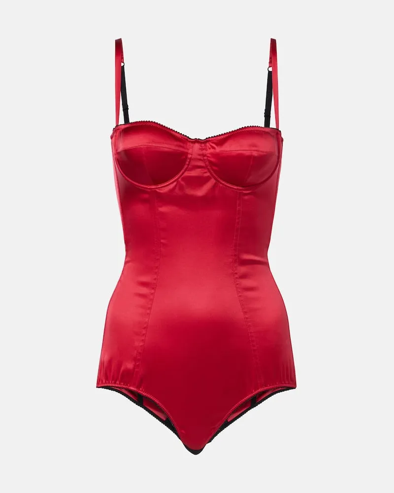 Dolce & Gabbana Body aus Satin Rot