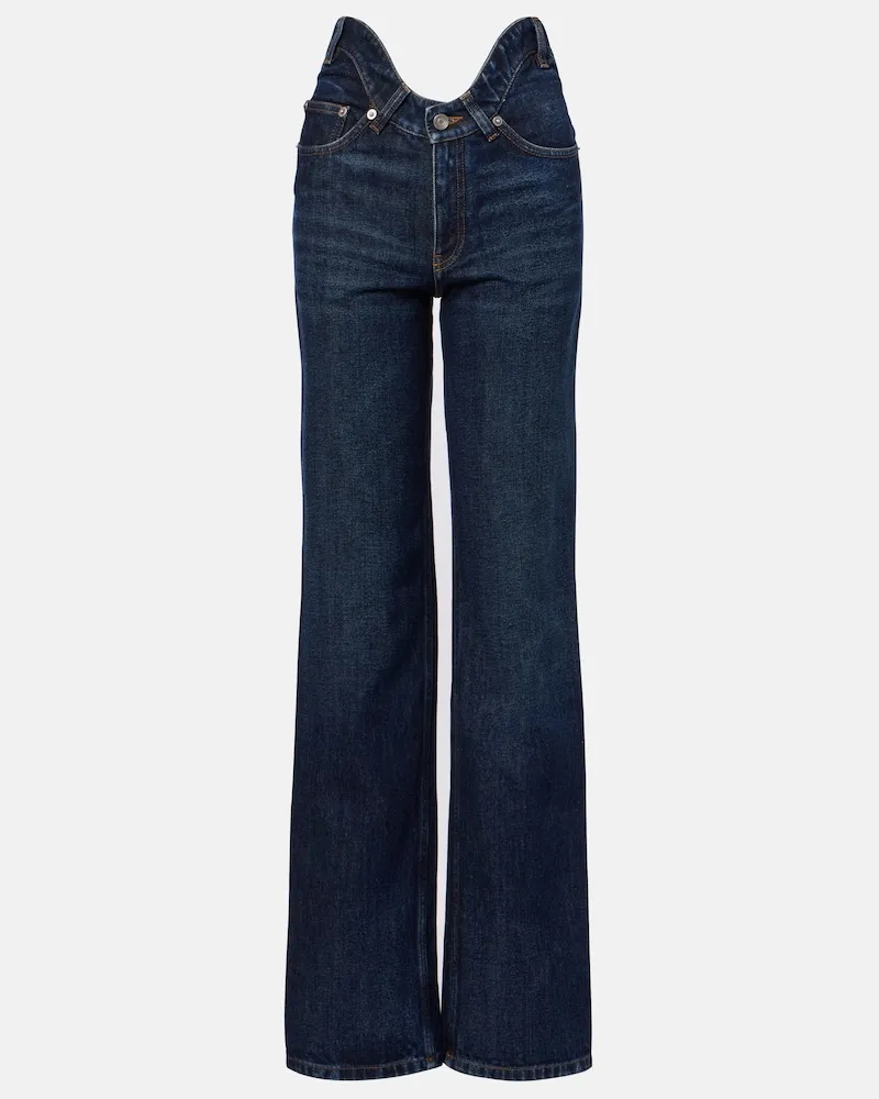 Jean Paul Gaultier Mid-Rise Bootcut Jeans Blau