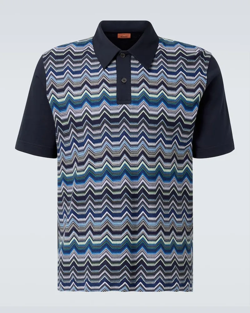 Missoni Polohemd aus Baumwolle Blau