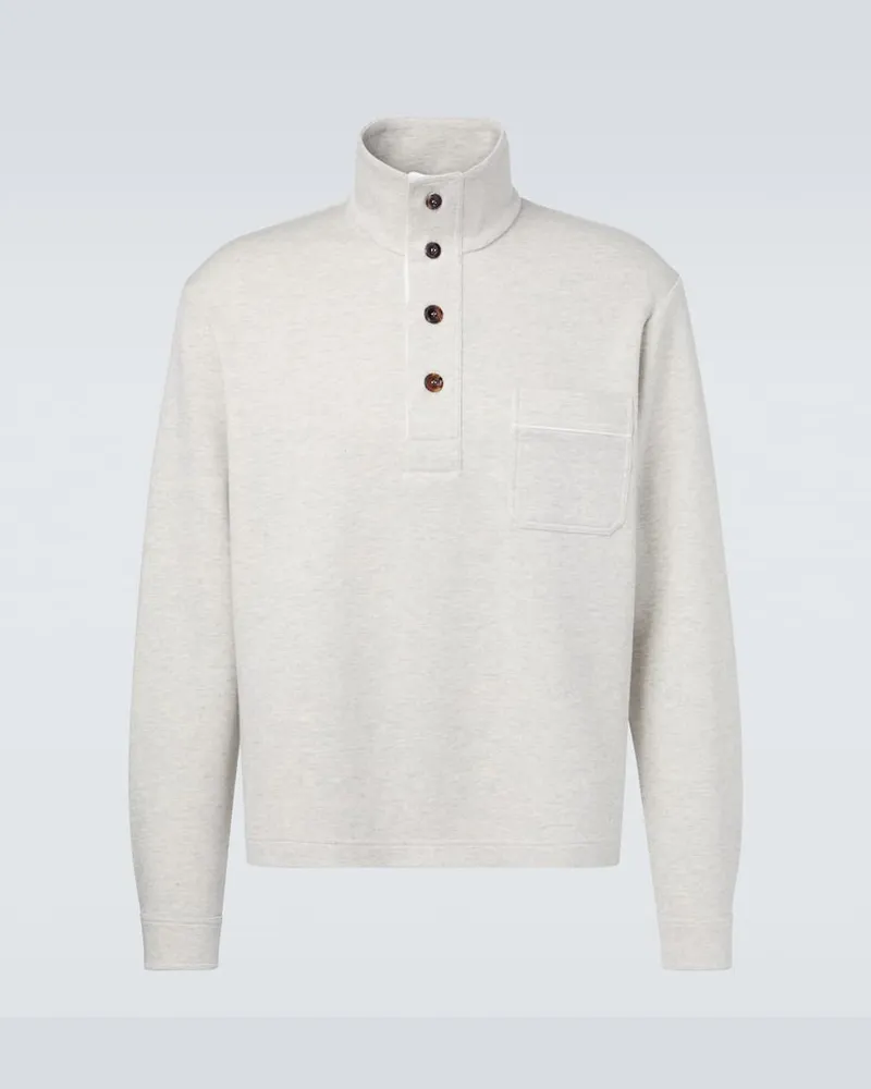 Tom Ford Sweatshirt aus Baumwolle, Seide und Kaschmir Beige
