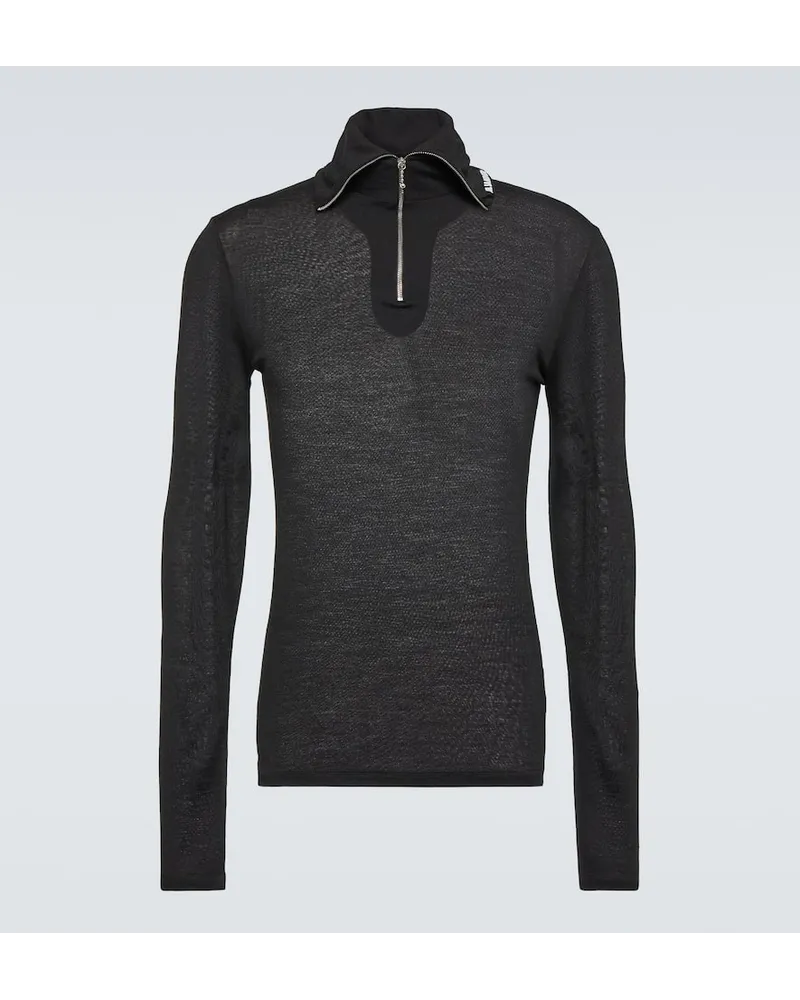 Jil Sander Pullover aus Jersey Schwarz