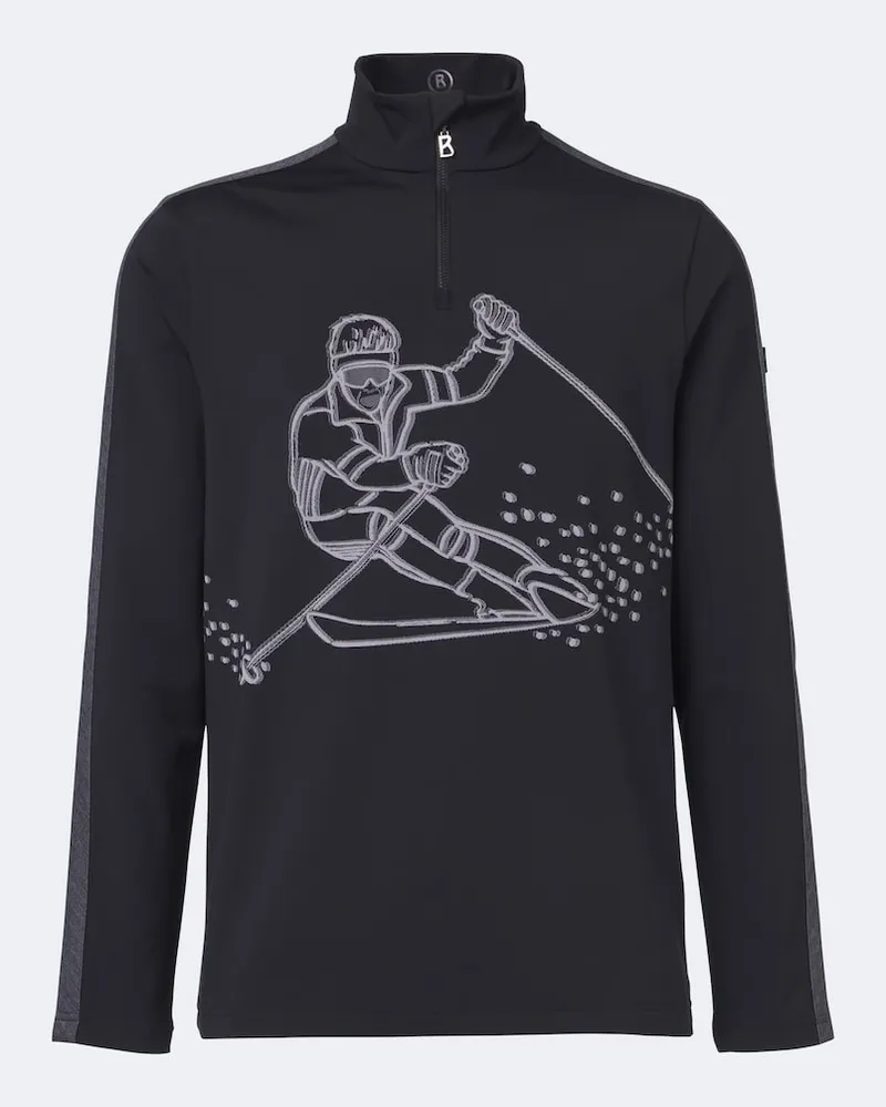 Bogner Bedrucktes Ski-Top Eliot Schwarz