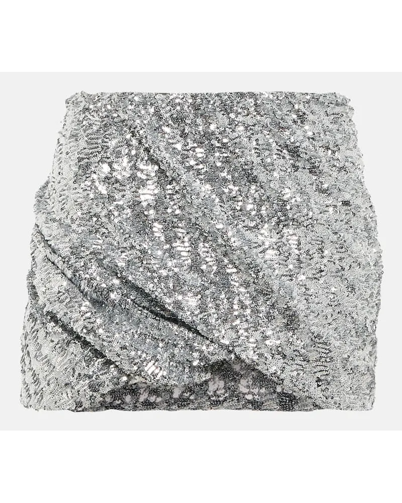 ATTICO Minirock Silber