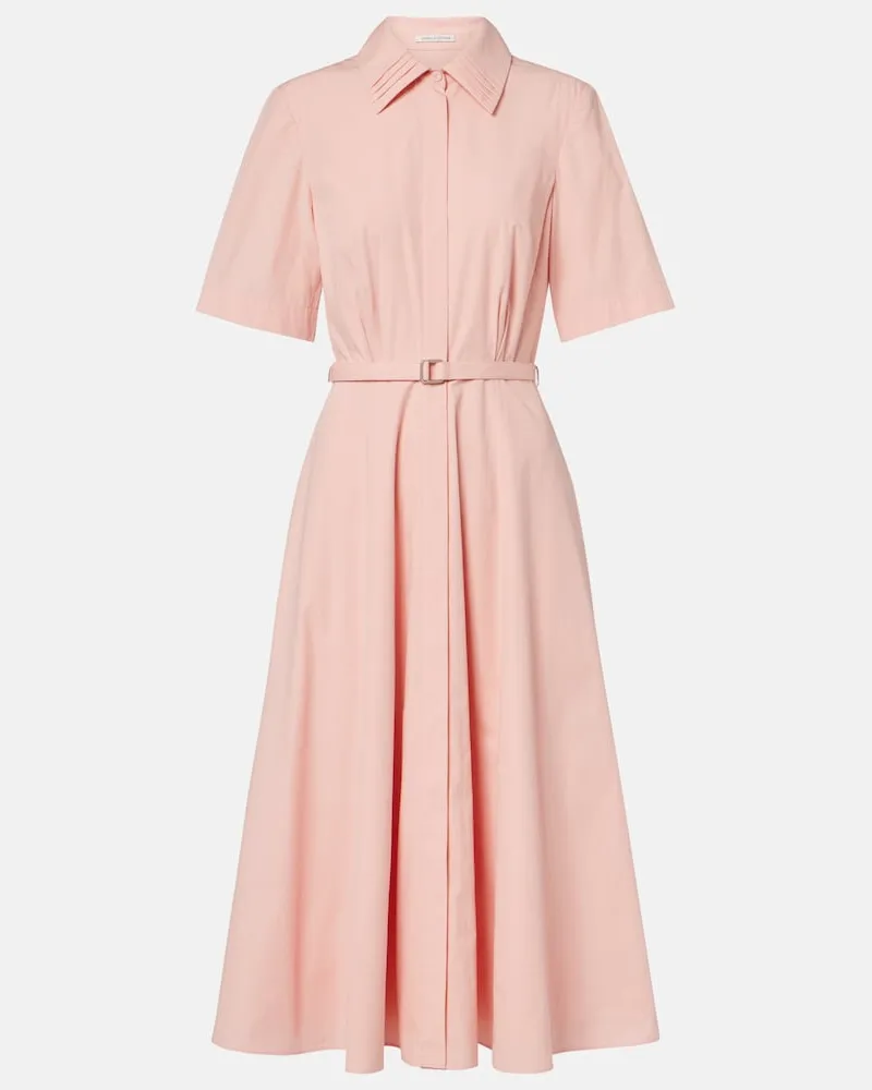 EMILIA WICKSTEAD Midikleid Rubie aus Baumwolle Rosa