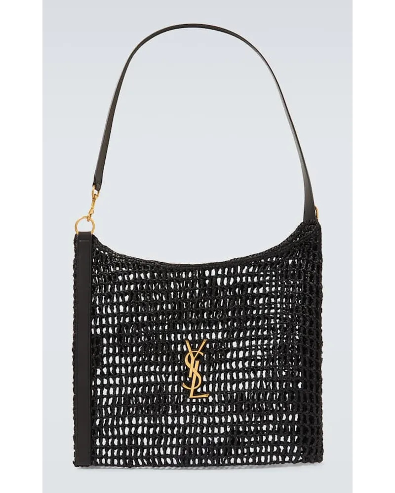 Saint Laurent Tote Oxalis mit Leder Schwarz