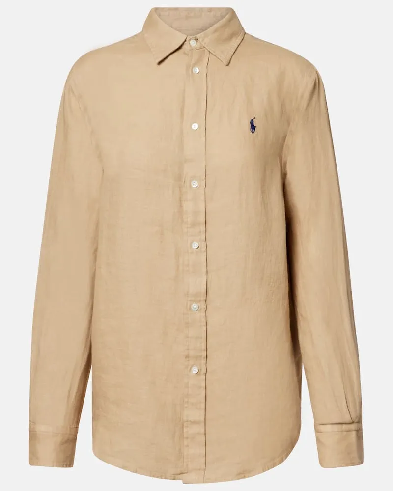 Ralph Lauren Hemd aus Leinen Beige