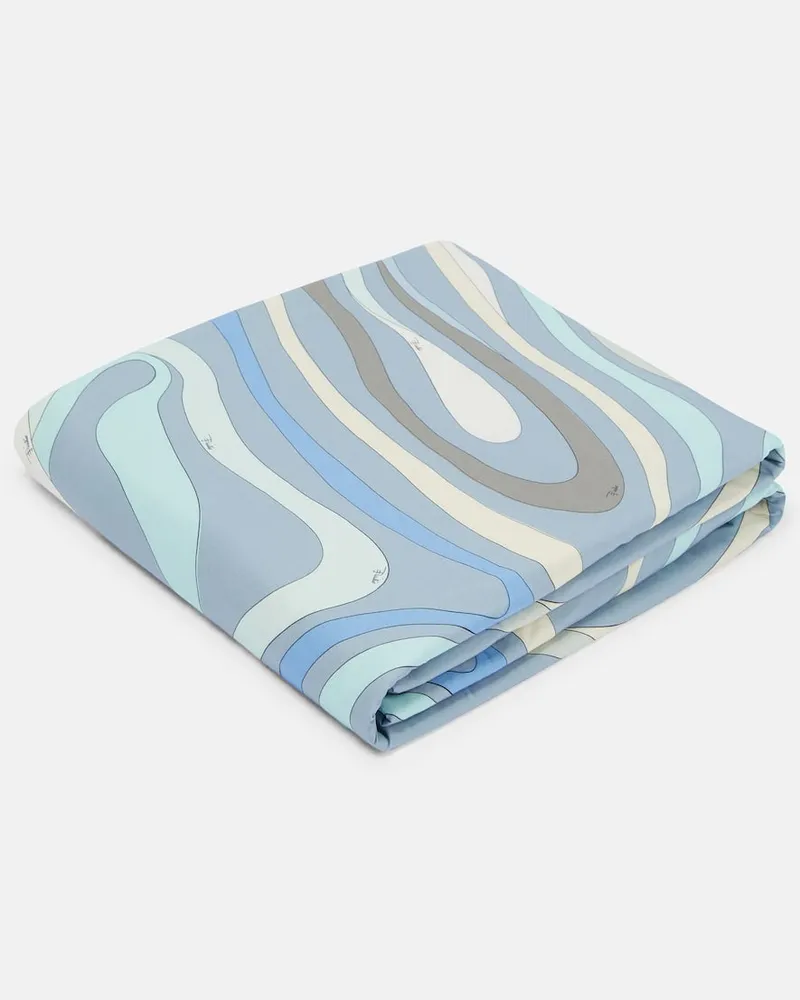 Emilio Pucci Strandhandtuch Marmo Blau