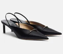 Slingback-Pumps T Icon 55 aus Satin