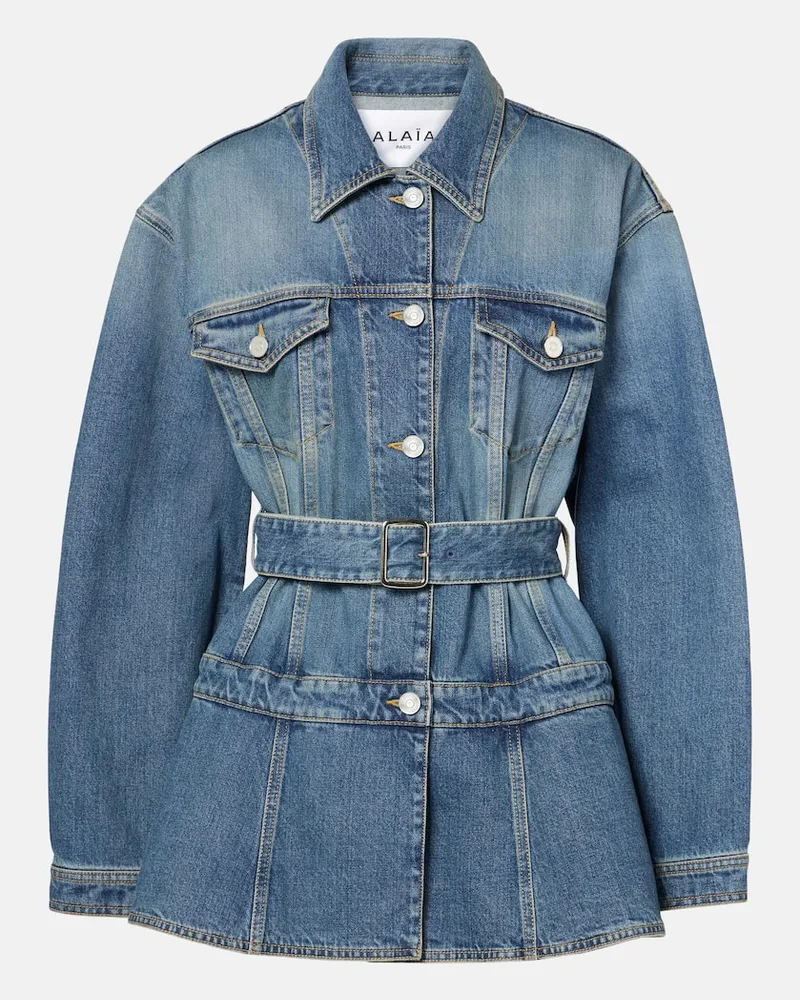 Alaïa Alaïa Jeansjacke Blau