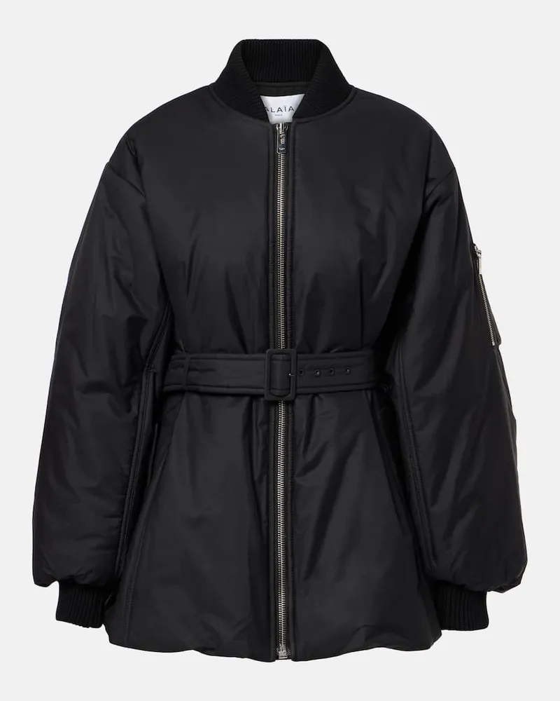 Alaïa Alaïa Jacke aus einem Baumwollgemisch Schwarz