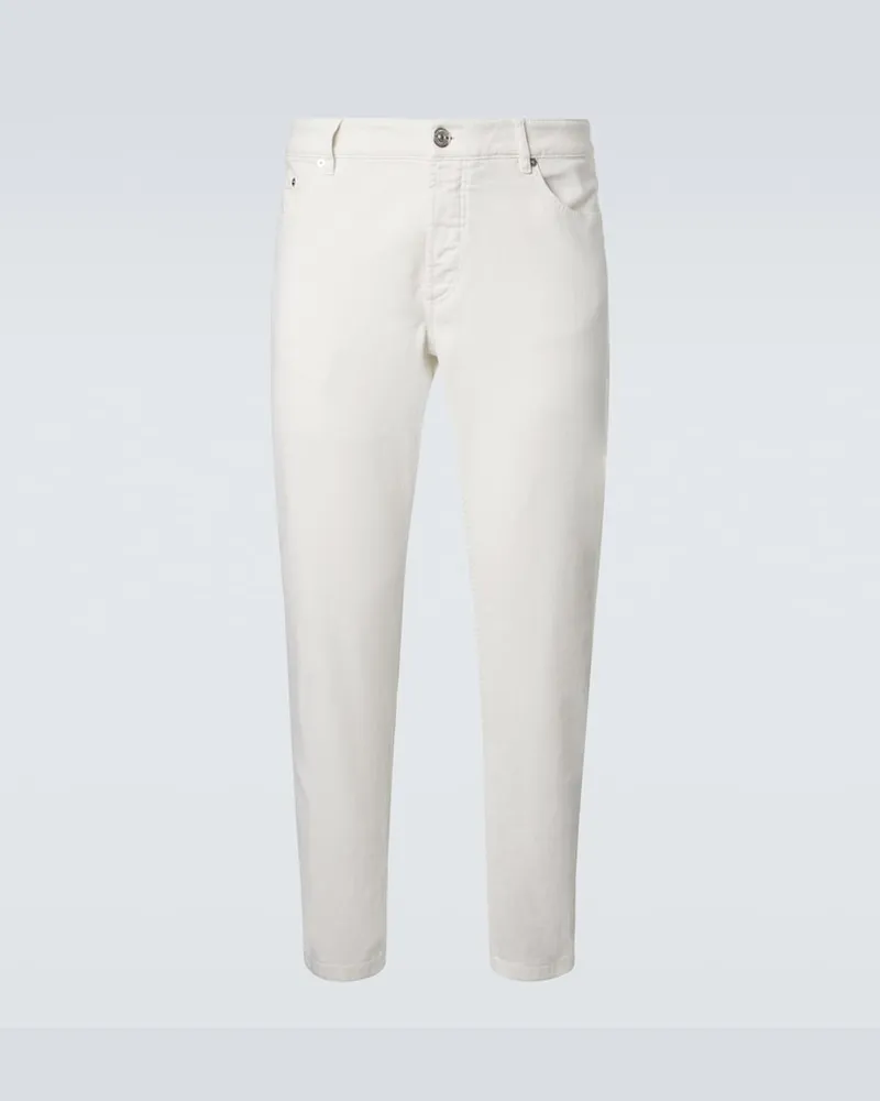 Brunello Cucinelli Straight Jeans Weiß