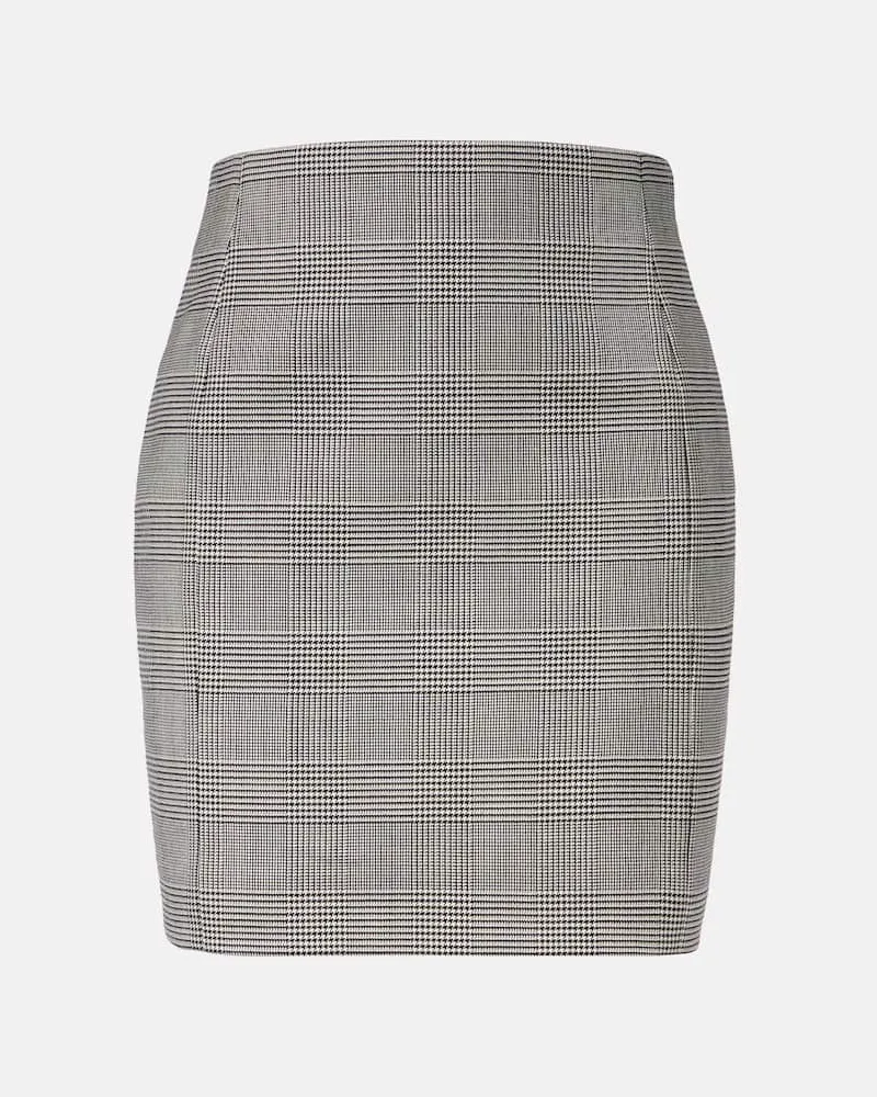 Balmain Minirock aus einem Wollgemisch Schwarz