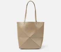 Tote Bag Puzzle Fold Medium aus Leder