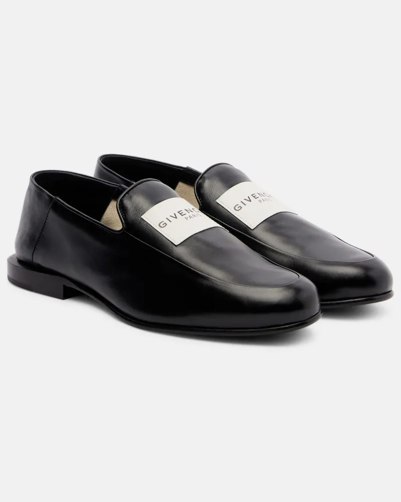 Givenchy Loafers Label aus Leder Schwarz