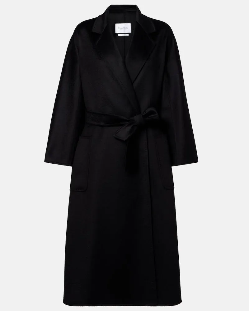 Max Mara Mantel Ludmilla aus Kaschmir Schwarz