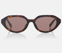 Ovale Sonnenbrille Double G