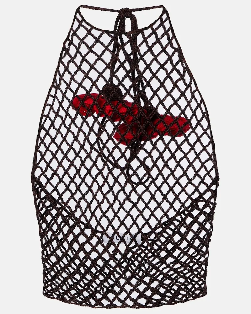 Alaïa Alaïa Top aus Baumwolle Braun