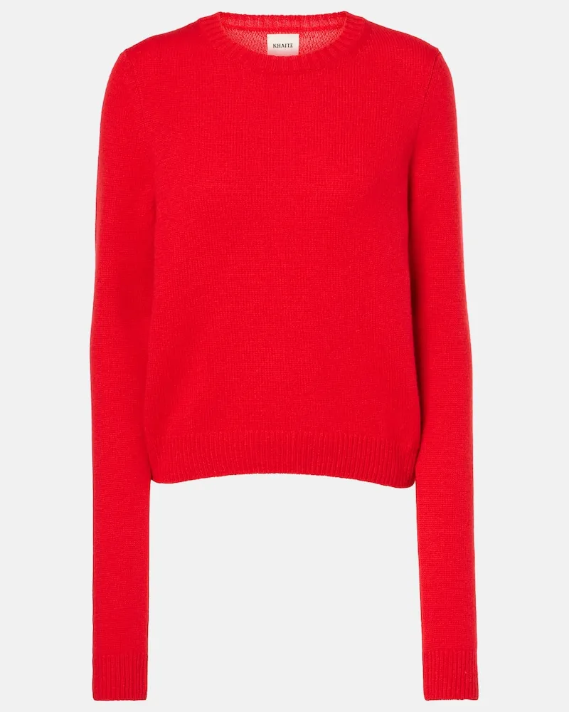 KHAITE Pullover Diletta aus Kaschmir Rot