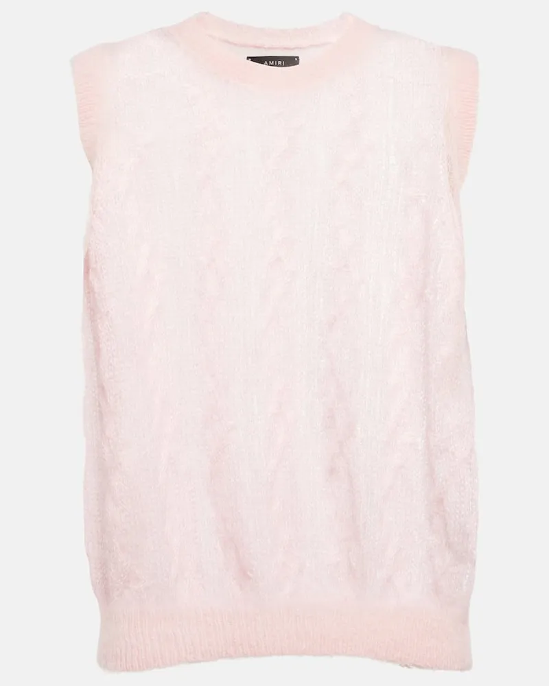 Amiri Pullunder aus Alpakawolle und Mohair Rosa